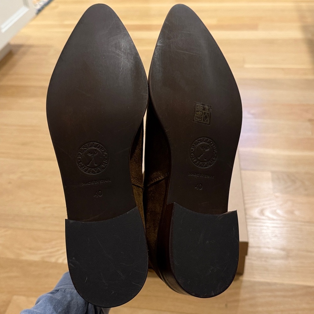 NWT! Penelope Chilvers Mod Suede Boot - Brown - Picture 14 of 15